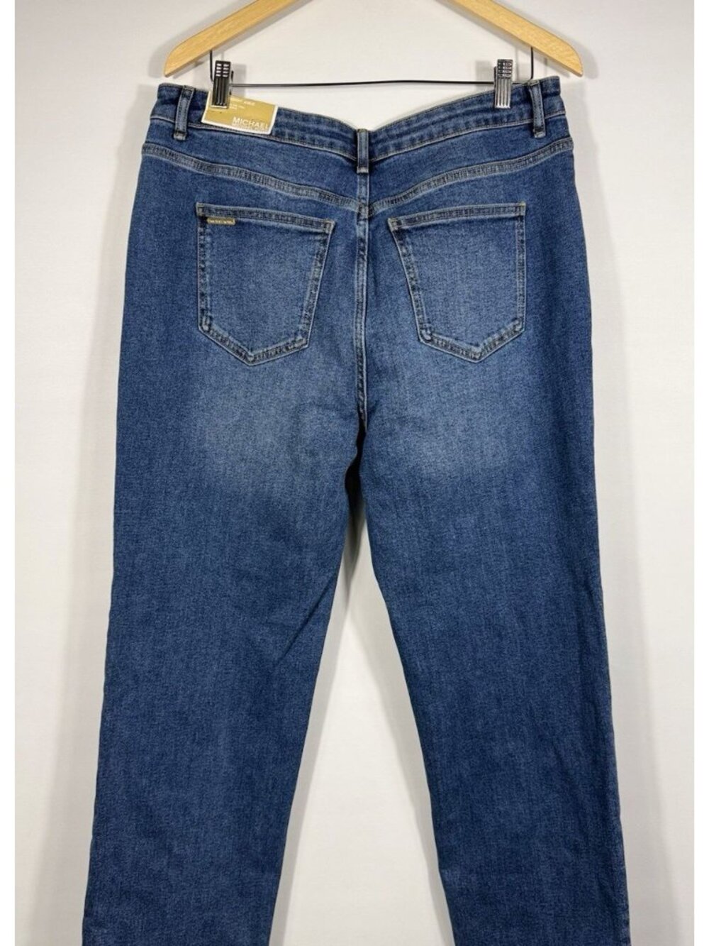 NEW MICHAEL Michael Kors Women's 14 Selma High-Rise Straight Ankle Jean NWT $125 - Picture 2 of 3